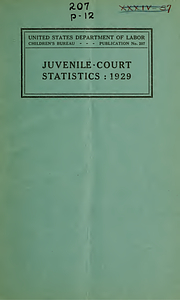 Juvenile-court statistics, 1929