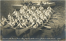 Crews in the Races, River Day 1920. Lasell Seminary, Auburndale, Mass.