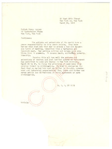 Letter from W. E. B. Du Bois to Polish Press Agency