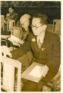 Guo Moruo and W. E. B. Du Bois at Afro-Asian Writers Conference, Tashkent