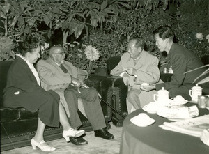 W. E. B. Du Bois and Shirley Graham Du Bois with Mao Tse-Tung
