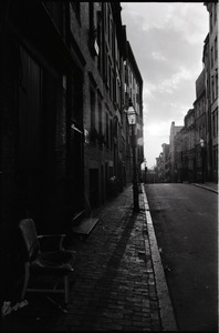 Views of Boston: street scene on Beacon Hill