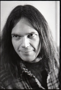 Neil Young backstage at the Music Hall