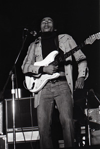 Bob Marley and the Wailers at Paul's Mall: Marley with guitar