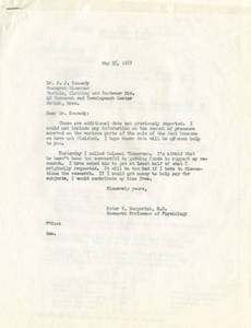 Letter to Kennedy from Karpovich (May 15, 1957)