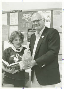John C. Cox with student