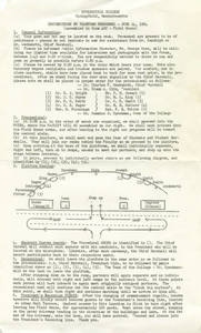 Commencement Instruction for Personnel (June 1964)