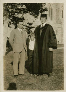 Peter V. Karpovich at graduation ceremony (1929)