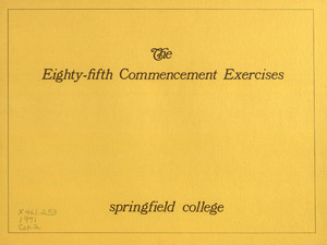 Springfield College Commencement Program (1971)