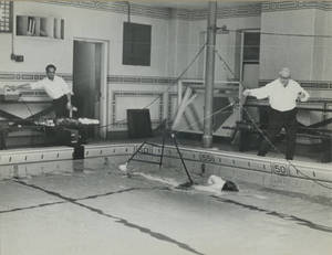 Swimming experiment in McCurdy Natatorium