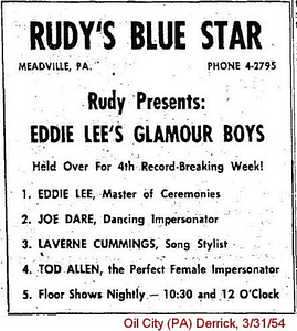 Rudy Presents: Eddie Lee's Glamour Boys