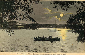 Glimpse of Lake Quannapowitt by moonlight, Wakefield, Mass.