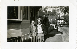 Manny Dias smiling with woman