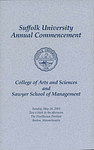2003 Suffolk University commencement program, College of Arts & Sciences and Sawyer Business School