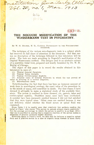 The Noguchi modification of the Wasserman test in psychiatry