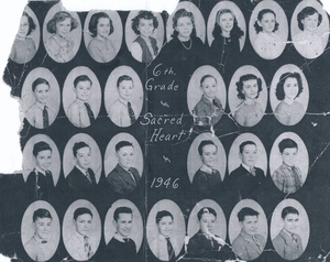 Sacred Heart 6th grade class