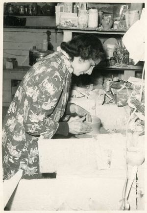 Ruth at the potter's wheel