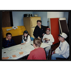 Group of children playing "The Anger Game"