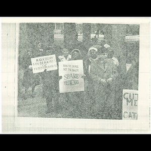 Photocopy of photograph of Roxbury Goldenaires at rally