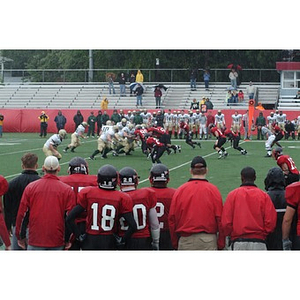 Northeastern plays against William & Mary in the Homecoming game