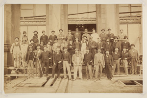 Group portrait of construction workers, undated