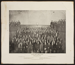 Young men's bible class, Tremont Temple, Boston, Mass., Apr. 10, 1898