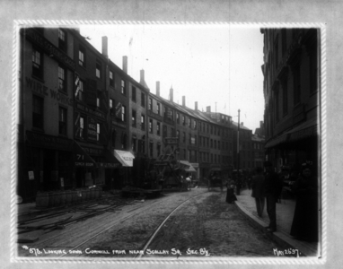 Looking down Cornhill from near Scollay Square, Sec 8.5, Boston, Mass., May 26, 1897