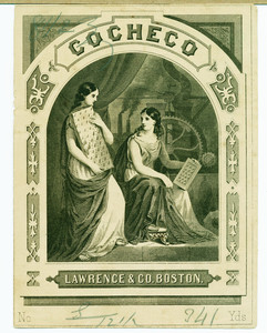 Label for Cocheco, Cocheco Mills, Dover, New Hampshire, undated