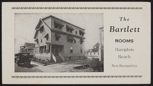 Brochure for The Bartlett, 10 F Street, Hampton Beach, New Hampshire, undated