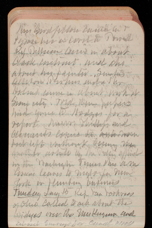 Thomas Lincoln Casey Notebook, November 1894-March 1895, 081, Mrs. Goodfellow came in