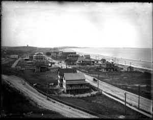 Aerial view: "Steamer for Quincy Point"