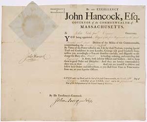 Commission to John Sale, Jr. as Major ...