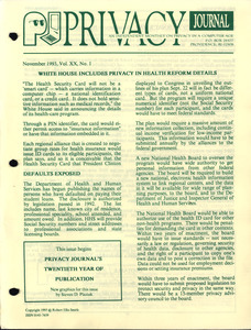 Privacy Journal - Digital Commonwealth