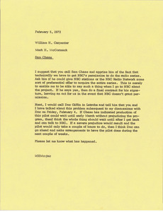 Memorandum from Mark H. McCormack to William H. Carpenter