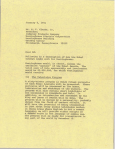 Letter from Mark H. McCormack to E. V. Clarke