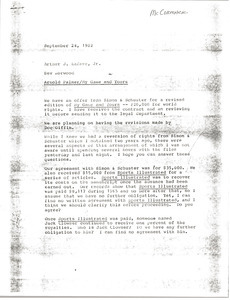 Memorandum from Bev Norwood to Arthur J. Lafave