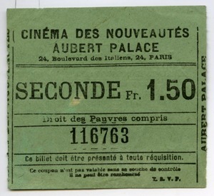 Cinéma des Nouveautés movie ticket