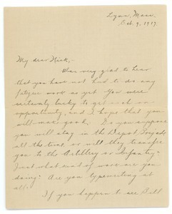 Letter from Letitia Crane to Frank F. Newth