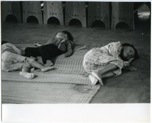 Children sleeping at day care center