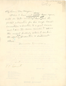 Letter from W. E. B. Du Bois to Clement Morgan