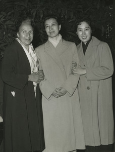 Shirley Graham Du Bois with two unidentified women