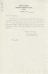 Letter from Harold Laski to W. E. B. Du Bois