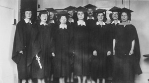 Class of 1945 women graduates gather after commencement