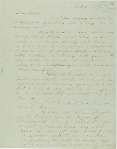 Letter from Wendell Phillips to Erasmus Darwin Hudson