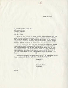 Letter from Glenn Olds to Martin Luther King, Jr. (June 16, 1964)