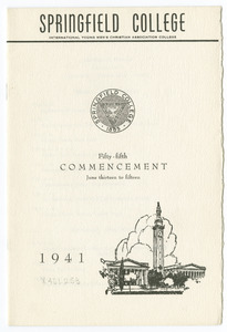 Springfield College Commencement Program (1941)