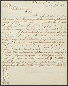 Letter to Col. George Greene, 1863 April 22