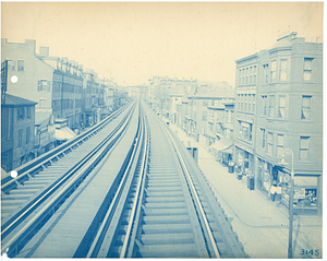 Looking north from Savoy Street