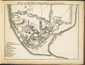 Plan of Québec, reduc'd from an actual survey 1763