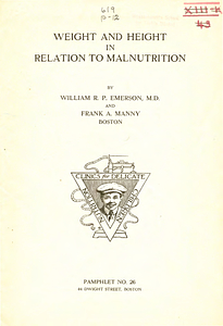 Weight and height in relation to malnutrition